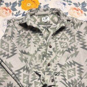 LIV Women's Gray Patterned Jacket